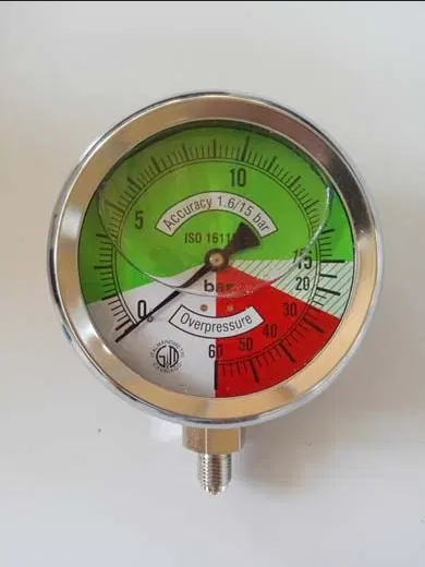 Manometr 0-15/60 bar D100 G 1/4"