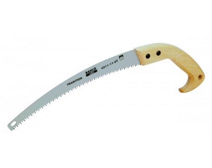 Piła sadownicza z drewnianą raczką hartowana Bahco 4211-11-6T