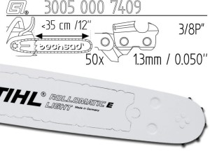 Prowadnica Stihl Rollomatic E Light 3/8x1,3x50 35 cm 14" 9 zębów