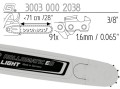 Prowadnica Stihl Rollomatic ES Light 3/8x1,6x91 28" 71 cm 11 zębów