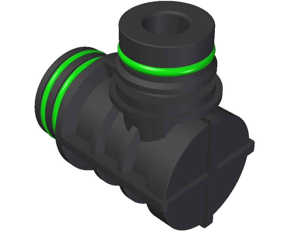 Gniazdo końcowe plastikowe sekcji elektrozaworu Arag 463