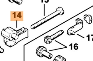 Pokrywa napinacza łańcucha 