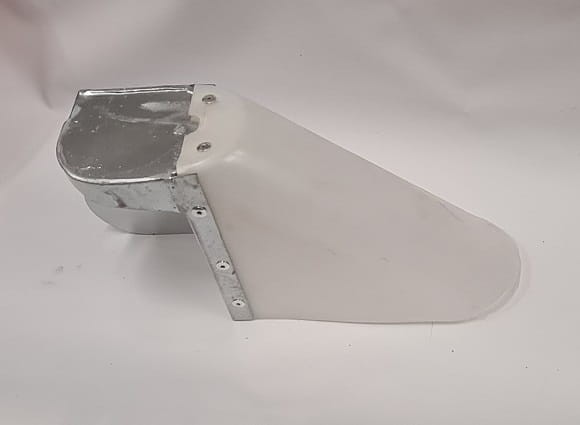 Osłona końcowa belki herbicydowej z kapturem prawa ocynk