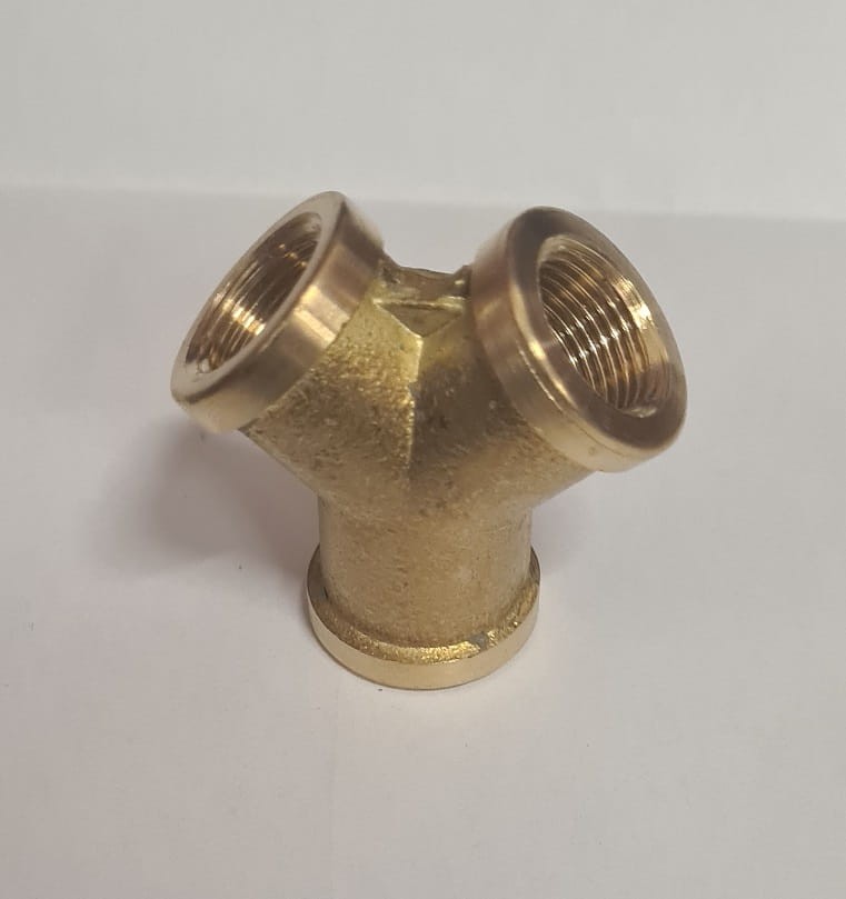 Trójnik Y G 3/8" mosiężny