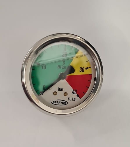 Manometr 0-40 bar D63 1/4" do elektrozaworu