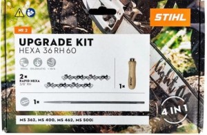 Zestaw 2 Hexa 2x łańcuch 3/8x1,6x60 + pilnik z rączką