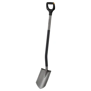 Szpadel Fiskars Ergonomic ostry szary