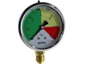 Manometr 0-6 bar D63 G 1/4" glicerynowy 