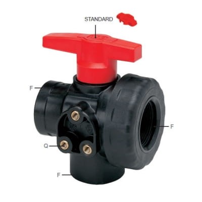 Zawór trójdrożny G 1"1/2 GeoLine