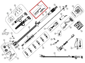 Spust sekatora Kamikaze KV105-155-205 kpl.
