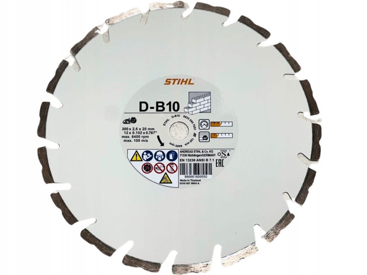 Tarcza diamentowa Stihl D-B10 Ø300 mm 12" ogólnobudowlane
