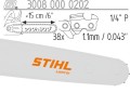Prowadnica Stihl Light 01 1/4x1,1x38 15 cm 6" do GTA30, GTA 40