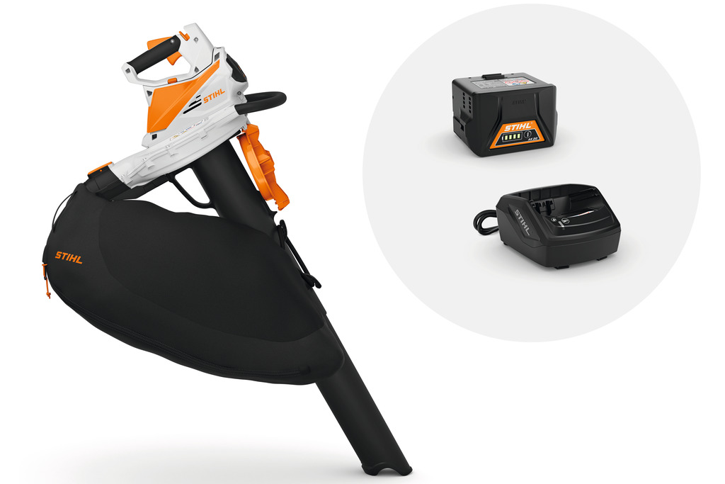 Odkurzacz do liści Stihl SHA 56 z dmuchawą z AK 20 i AL 101 