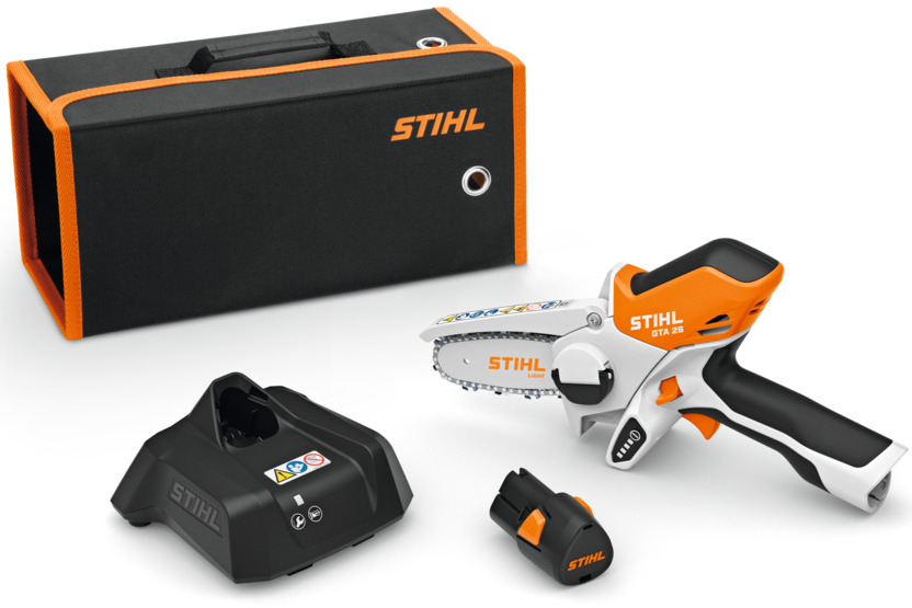 Piła akumulatorowa Stihl GTA 26 z 1 x AS 2 i ładowarką AL 1, torba transportowa