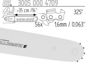 Prowadnica Stihl Rollomatic E 325x1,6x56 35 cm 14" 11 zębów
