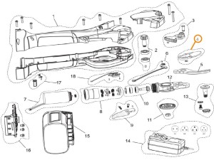 Ostrze sekatora elektrycznego Bahco BCL25IB BCL2504 