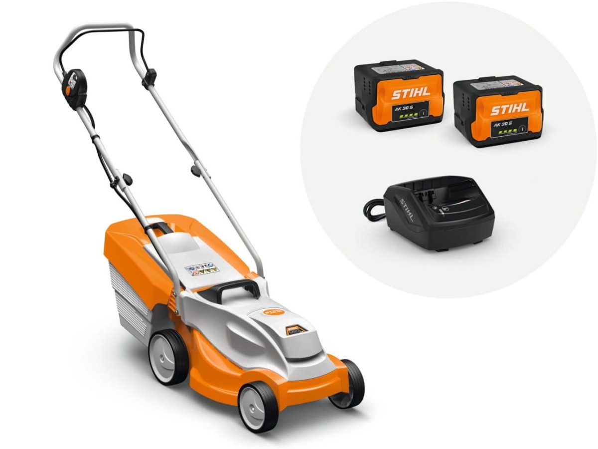 Kosiarka akumulatorowa Stihl RMA 235 z 2 x AK 30 S i AL 101