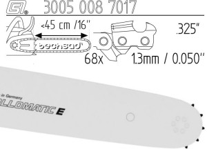 Prowadnica Stihl Rollomatic E 325x1,3x68 45 cm 18" 9 zębów