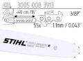 Prowadnica Stihl Rollomatic E Mini 3/8x1,1x55 40 cm 16" 7 zębów