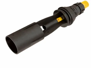 Mieszadło hydrauliczne GZ 1/2" proste D5 inox żółte