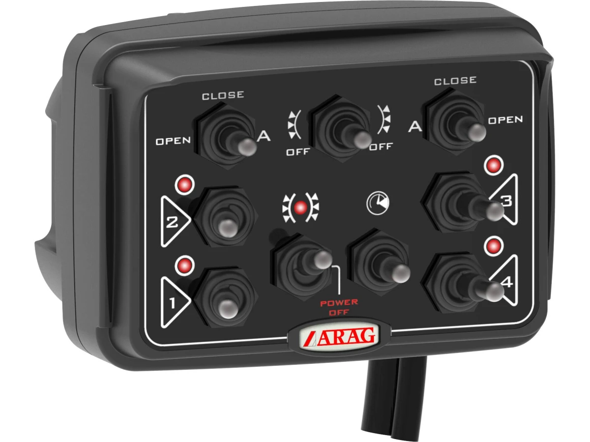 Panel elektrozaworu Arag 4 sekcji ze sterowaniem siłownikami