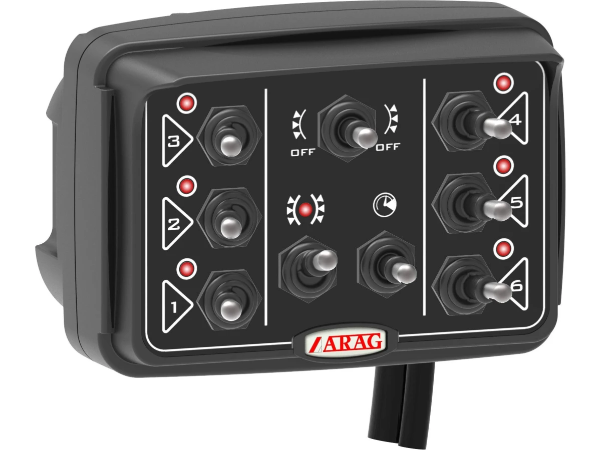 Panel elektrozaworu Arag 6 sekcyjny selenoidowy 3 żyłowy