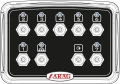 Panel elektrozaworu Arag 7 sekcyjny polowy 0-25 bar