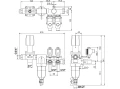 Elektrozawór opryskiwwacza sadowniczego Geoline solenoidowy 2V+F+VR40