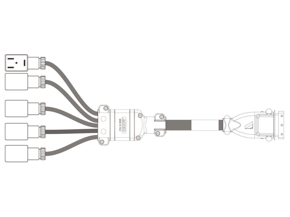 Kabel panelu sterującego Arag 4 sekcje 3 m nowy typ