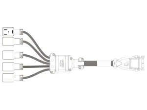 Kabel panelu sterującego Arag 4 sekcje 3 m nowy typ