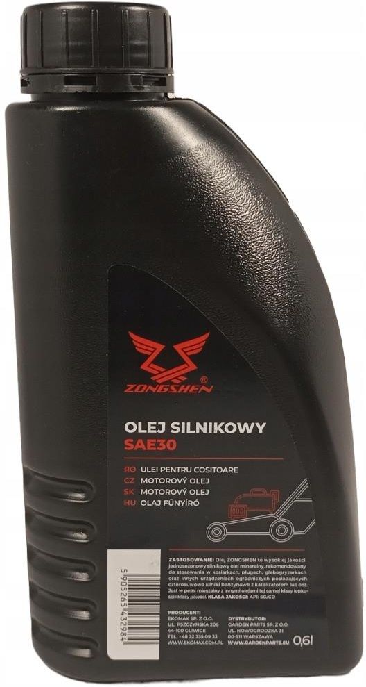 Olej silnikowy Zongshen SAE30 0,6 l