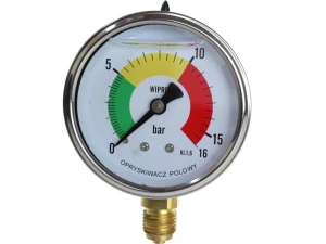 Manometr M63 0-16 bar 1/4" glicerynowy Inox