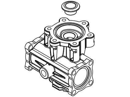 Korpus elektrozaworu Arag 463 873 opryskiwacza Mitterer przetyczki T5