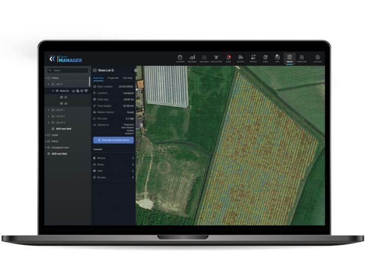 Pakiet GOtrack VAR zmiennego dawkowania w FarmManager do e-Spray GPS Assist i e-Spray PRO