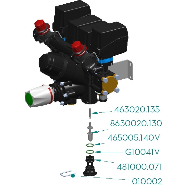 Zaślepka D10 do elektrozaworu Arag 481 / 881