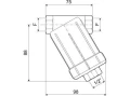 Filtr ciśnieniowy mosiężny GW 1/2" 70 l/min