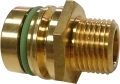 Złączka mosiężna elektrozaworu Arag G1/2" sekcji M 2X45 40 bar