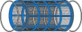 Wkład filtra Arag 312 78x167 MESH 32 czerwony