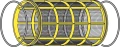 Wkład filtra Arag 316 108X200 316 32 mesh czerwony