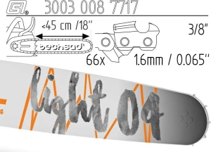 Prowadnica Stihl Light 04 3/8x1,6x66 45 cm 18" 10 zębów