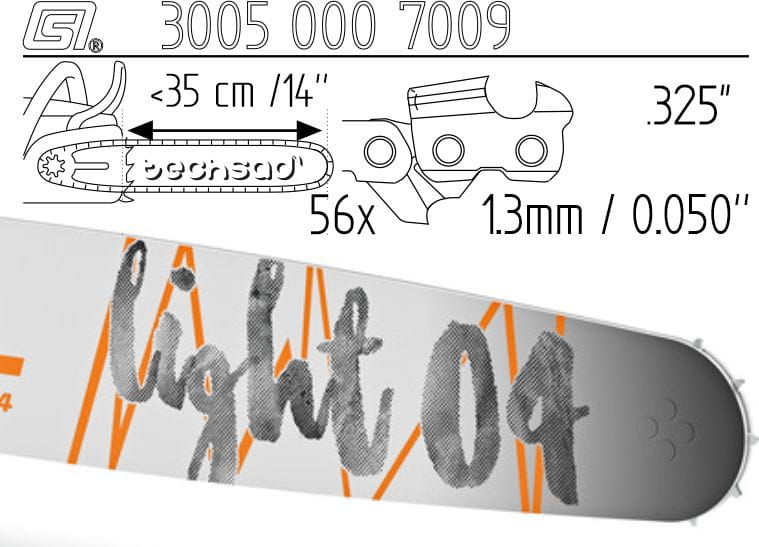 Prowadnica Stihl Light 04 325x1,3x56 35 cm 14" 9 zębów