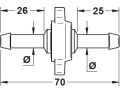 Dwuzłącze z nakrętką D10 G 1/2"