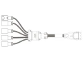 Kabel panelu strującego Arag 4 sekcje 3 m nowy typ
