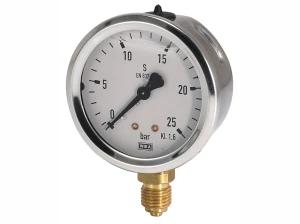 Manometr M63 0-25 biały glicerynowy 1/4" biały INOX 9022015