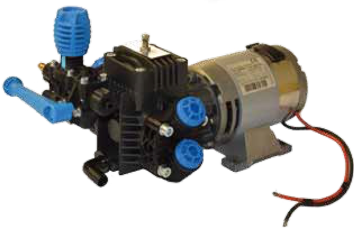 Motopompa Bertolini STRIP 9/10 z silnikiem elektrycznym 12V 200W IP20 z zaworem PBP 25