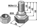Śruba z nakrętką Fischer BV M20X35