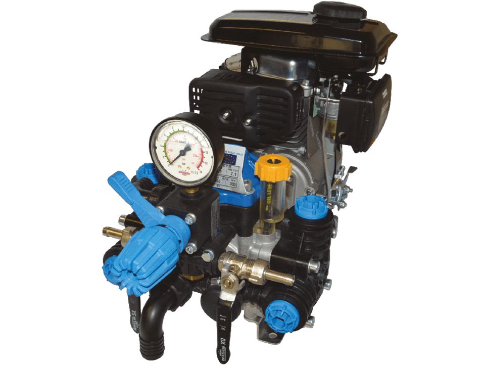 Motopompa Bertolini POLY 2030.1 DURAMAX RT4.1 15 mm z silnikiem 4-suw RATO R80-V 2,3 KM z zaworem KARIN