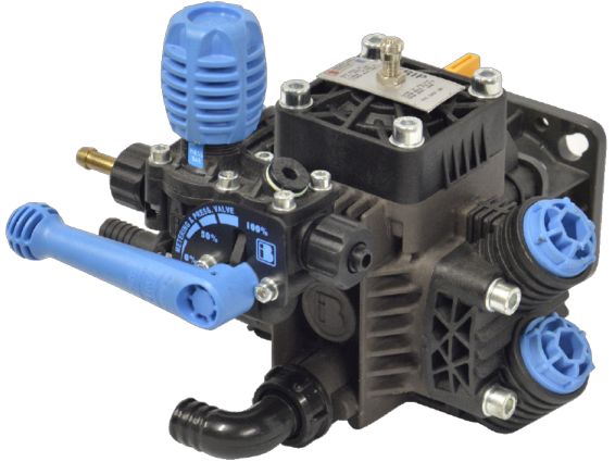 Pompa Bertolini Strip DT4-S 17 l/min 20 bar 2 głowice wpust SAE J609 15 mm z zaworem PBP