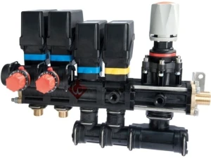 Elektrozawór opryskiwacza sadowniczego Arag 863 2 sekcje 40 bar (3-żyłowy)